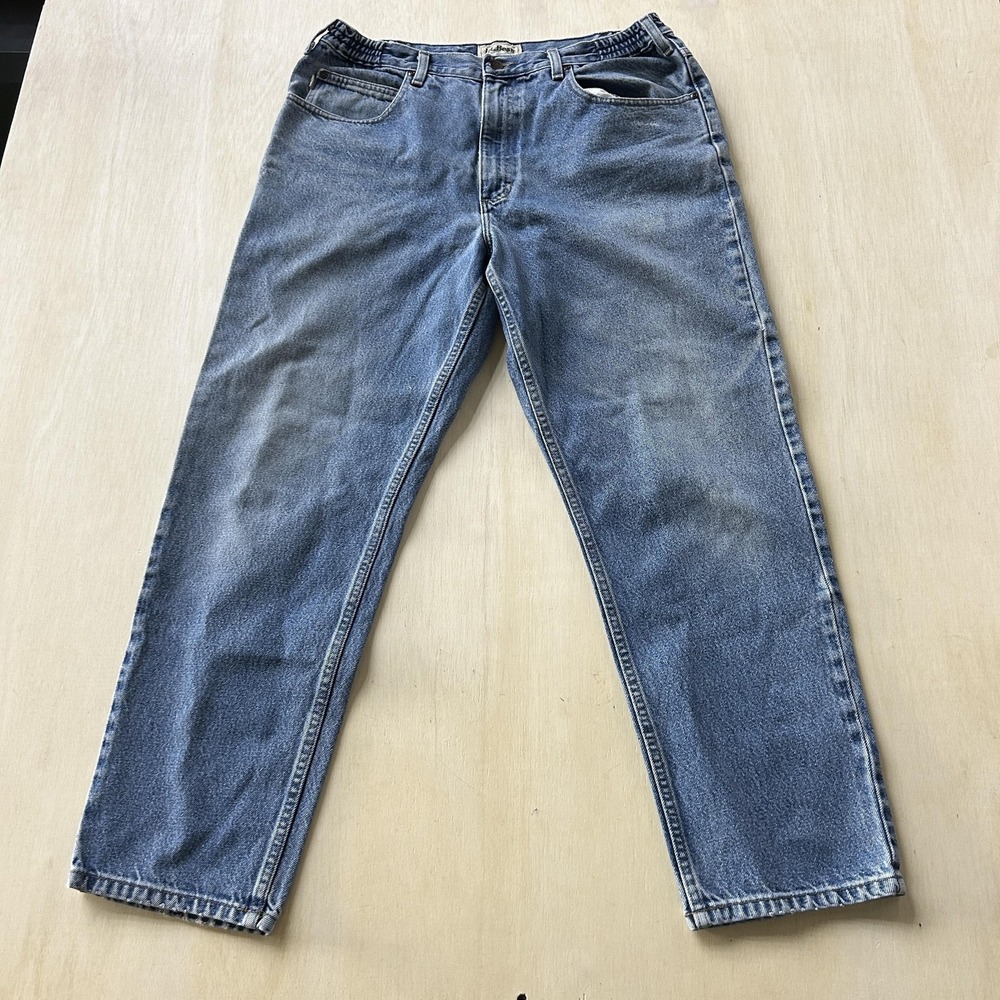 Vintage L.L. Bean Comfort Waist Jeans Men 36x30 Medium Wash Relaxed Straight Fit